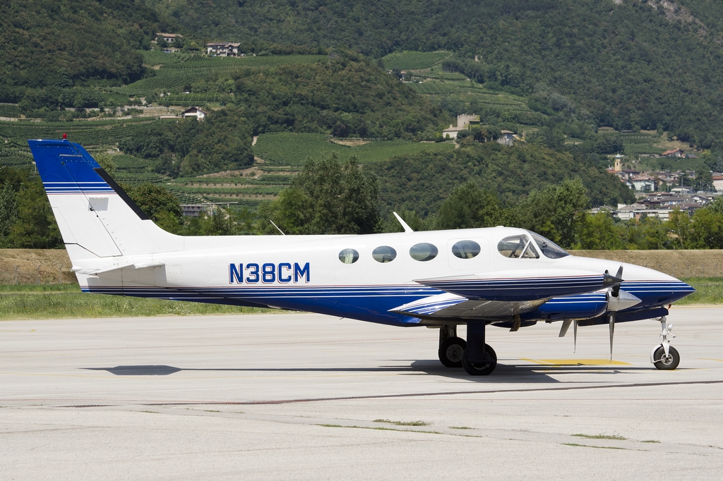 N38CM Cessna 340A C340 340A0901 EICHHORN ROBERT @ Aeroporto di Trento © Piti Spotter Club Verona