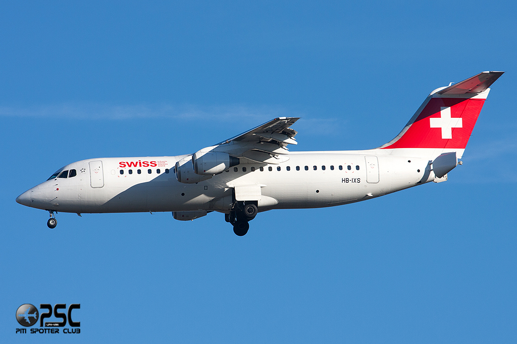 HB-IXS BAe146-RJ100 E3280 Swiss European Air Lines @ Milano Malpensa Airport 27.12.2013 © Piti Spotter Club Verona