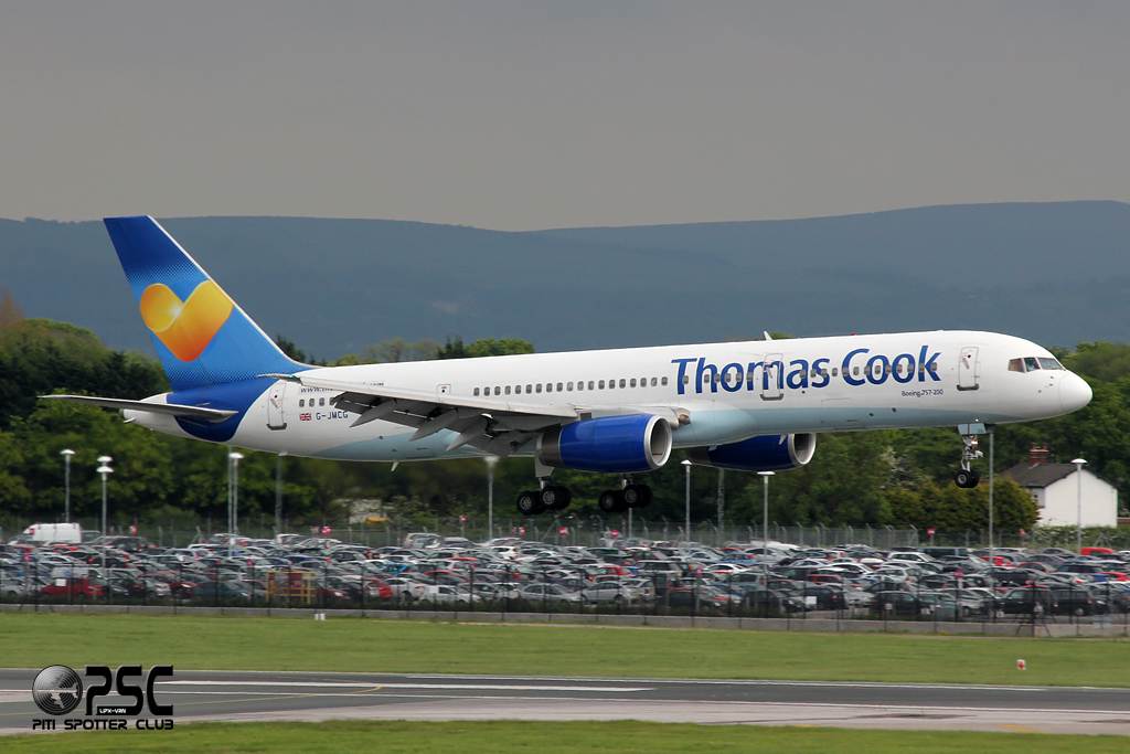G-JMCG B757-2G5 26278/671 Thomas Cook Airlines @ Manchester Airport 13.05.2014  © Piti Spotter Club Verona