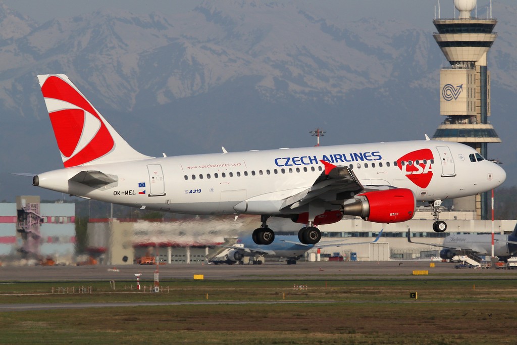 OK-MEL A319-112 3094 CSA Czech Airlines @ Milano Malpensa Airport 14.04.2015 © Piti Spotter Club Verona