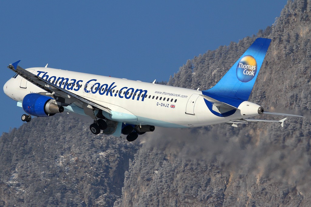 G-DHJZ A320-214 1965 Thomas Cook Airlines @ Innsbruck Airport 26.01.2013 © Piti Spotter Club Verona