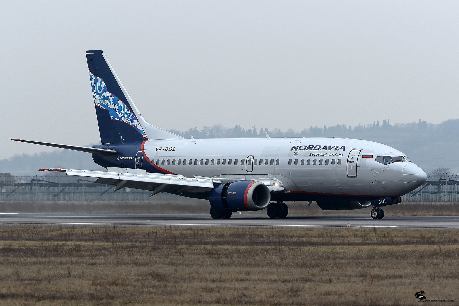 VP-BQL B737-5Y0 25185/2220 Nordavia - Regional Airlines @ Aeroporto di Verona - 12.02.2017  © Piti Spotter Club Verona