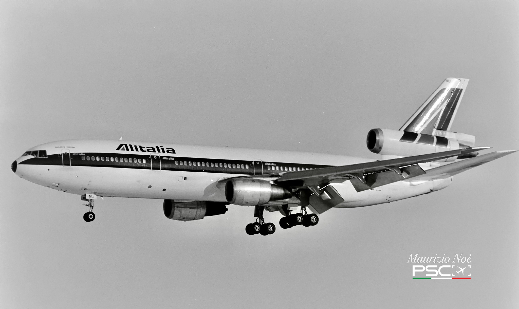 I-DYNU Douglas DC-10-30 47865 135 CF6-50C2  Alitalia 1973  © collezione Maurizio Noè p.g.c. - Piti Spotter Club Verona