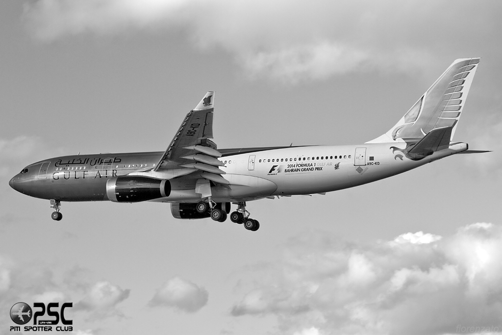 A9C-KD A330-243 287 Gulf Air @ London Heathrow Airport 07.02.2014 © Piti Spotter Club Verona