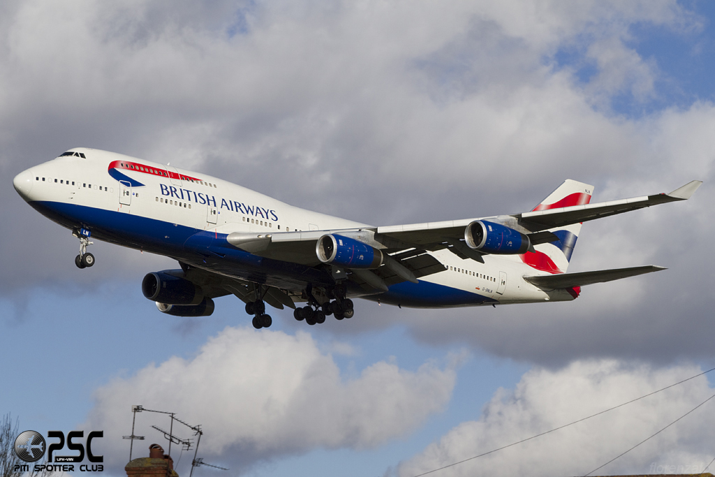 G-BNLN B747-436 24056/802 British Airways @ London Heathrow Airport 07.02.2014  © Piti Spotter Club Verona