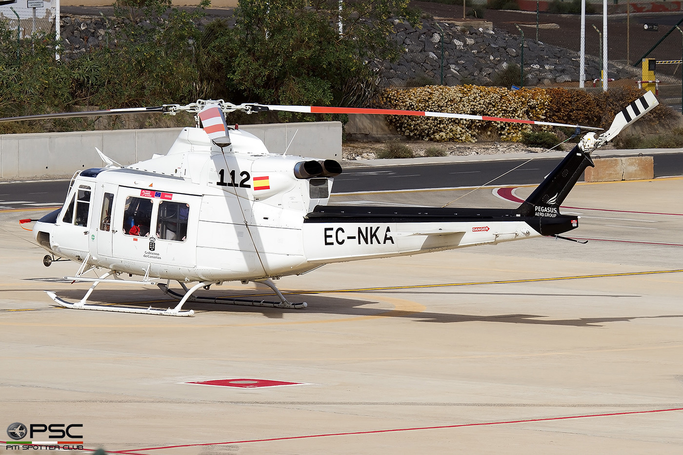 EC-NKA Spain - Government of Catalonia. Edit. Bell 412EP, MSN 36305 @ Fuerteventura © 2022 Piti Spotter Club Verona