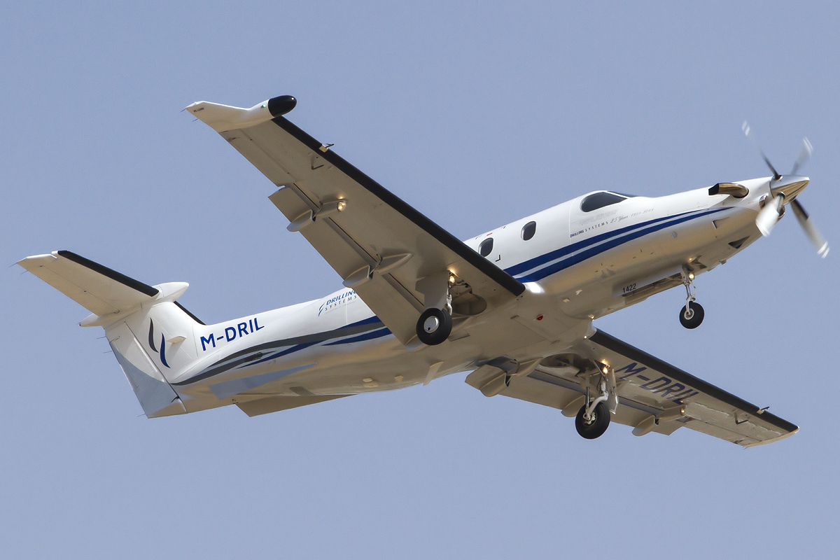 M-DRIL PC-12/47E 1422 Pilatus Center (BIS) Ltd. @ Palma del Mallorca Airport 07.2014 © Piti Spotter Club Verona