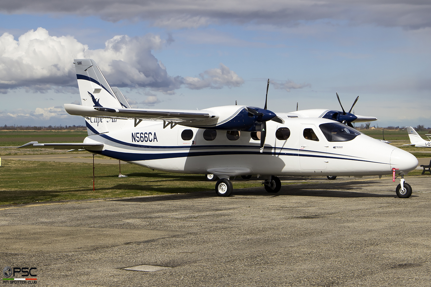 N566CA Tecnam P2012 Traveller 009US  TEO-540-C1A  Cape Air 2020  @ Reggio Emilia 05 2019  © Piti Spotter Club Verona