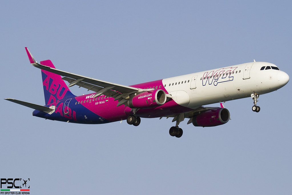 A6-WAA Airbus A321-231 7706  V2533-A5  Wizz Air Abu Dhabi (Carlyle Aviation Partners) 2017 @ Larnaca LCA 08 2025 © Piti Spotter Club Verona