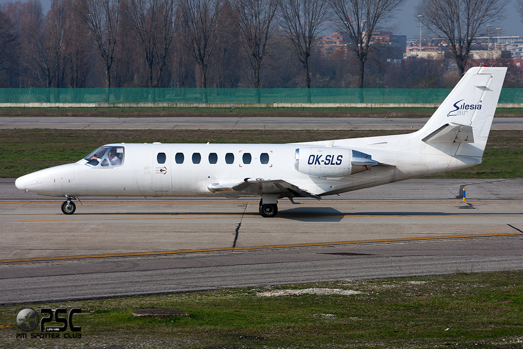 OK-SLS Ce560 560-0088 Silesia Air @ Milano Linate Airport 08.03.2014 © Piti Spotter Club Verona