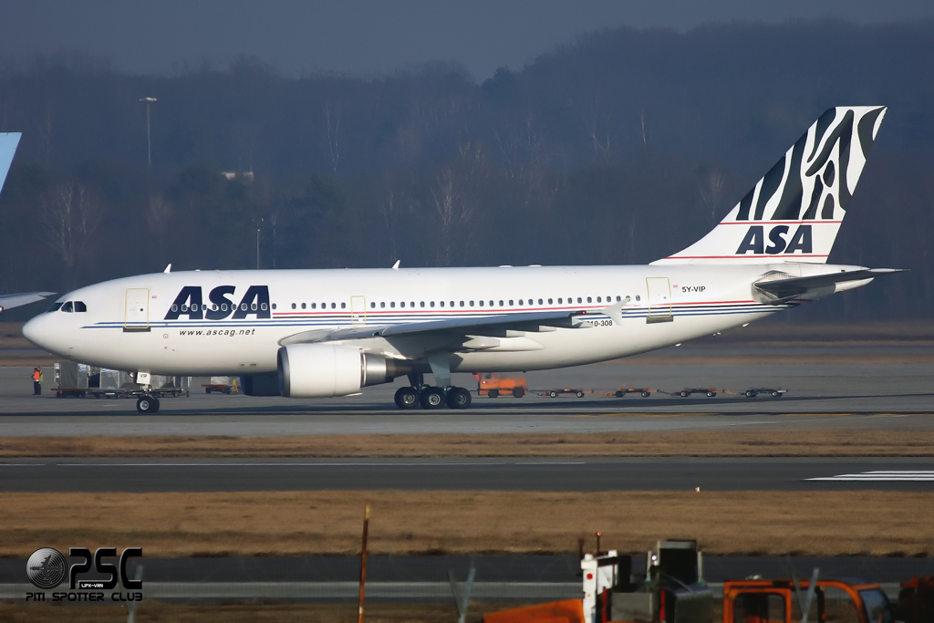 5Y-VIP A310-308 620 ASA - African Safari Airways @ Milano Malpensa Airport 12.2007 © Piti Spotter Club Verona