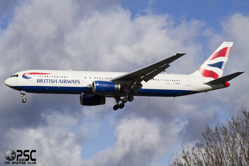 G-BNWU B767-336ER 25829/483 British Airways @ London Heathrow Airport 07.02.2014  © Piti Spotter Club Verona