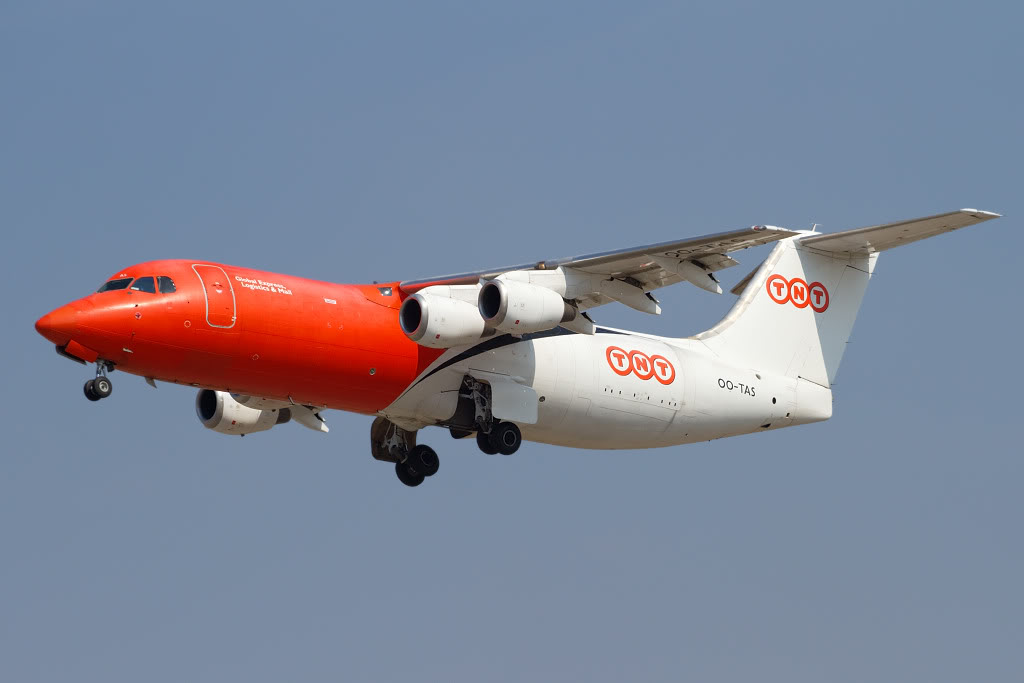 OO-TAS BAe146-300QT E3154 TNT Airways @ Bologna Airport 10.10.2011 © Piti Spotter Club Verona