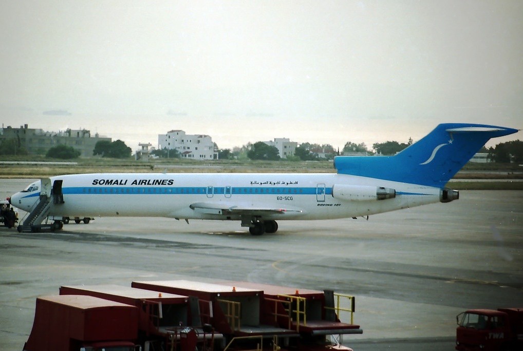 6O-SCG Boeing 727-282  22430 1715 JT8D-17 Somali Airlines  1981 © somalistream.com