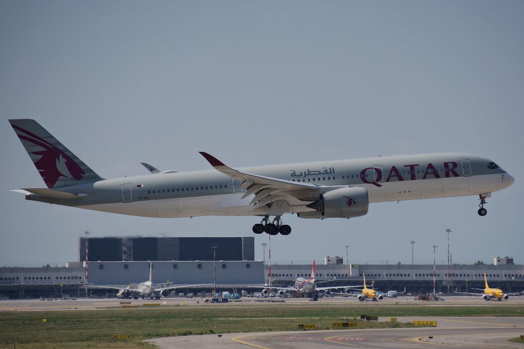 A7-ALI Airbus A350-941 021  Trent XWB-84  Qatar Airways (AerCap) 2016 @ Milano Malpensa MXP 07 2025 © Piti Spotter Club Verona