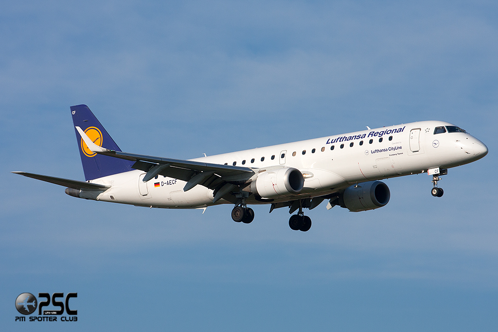 D-AECF ERJ190LR 19000359 Lufthansa CityLine @ Bologna Airport  03.12.2013 © Piti Spotter Club Verona