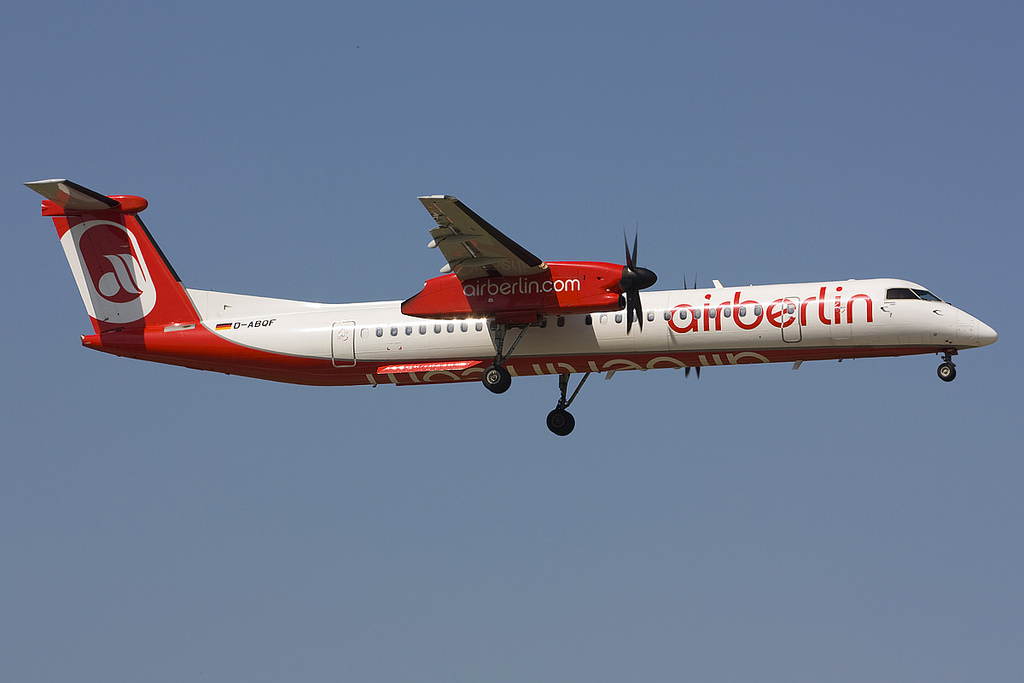 D-ABQF DHC-8-402 4245 Air Berlin @ Bologna Airport 14.07.2012 © Piti Spotter Club Verona