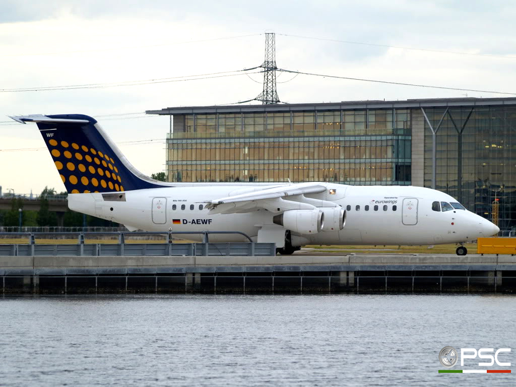 D-AEWF BAe146-200 E2184 Lufthansa Regional @ London City Airport 22.05.2009 © Piti Spotter Club Verona