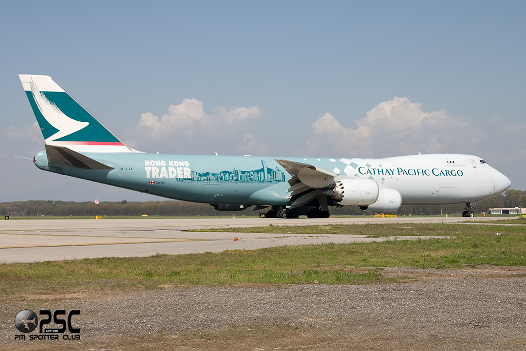 B-LJA  B747-867F  39238/1427  Cathay Pacific Airways  @ Milano Malpensa 06.06.2014 © Piti Spotter Club Verona