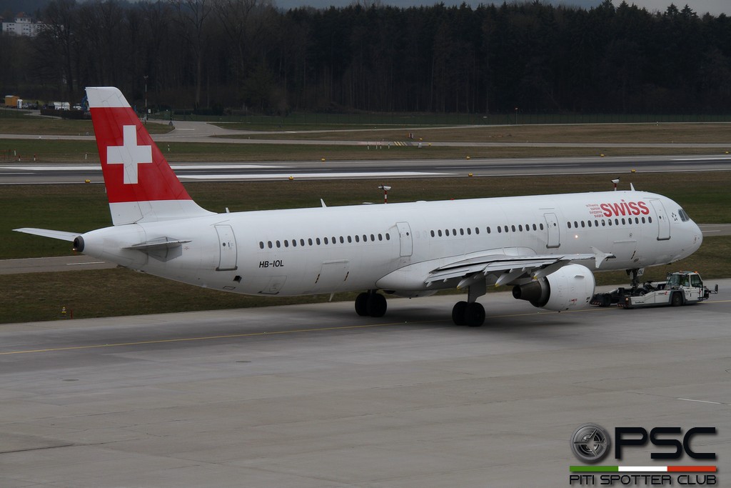 HB-IOL A321-111 1144 Swiss International Air Lines @ Zurich Airport 14.03.2016 © Piti Spotter Club Verona