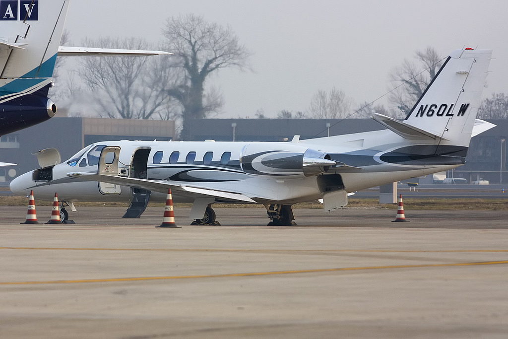 N60LW Ce550 Bravo 550-1129 Prestbury Two LLP @ Treviso Airport 22.01.2012 © Piti Spotter Club Verona