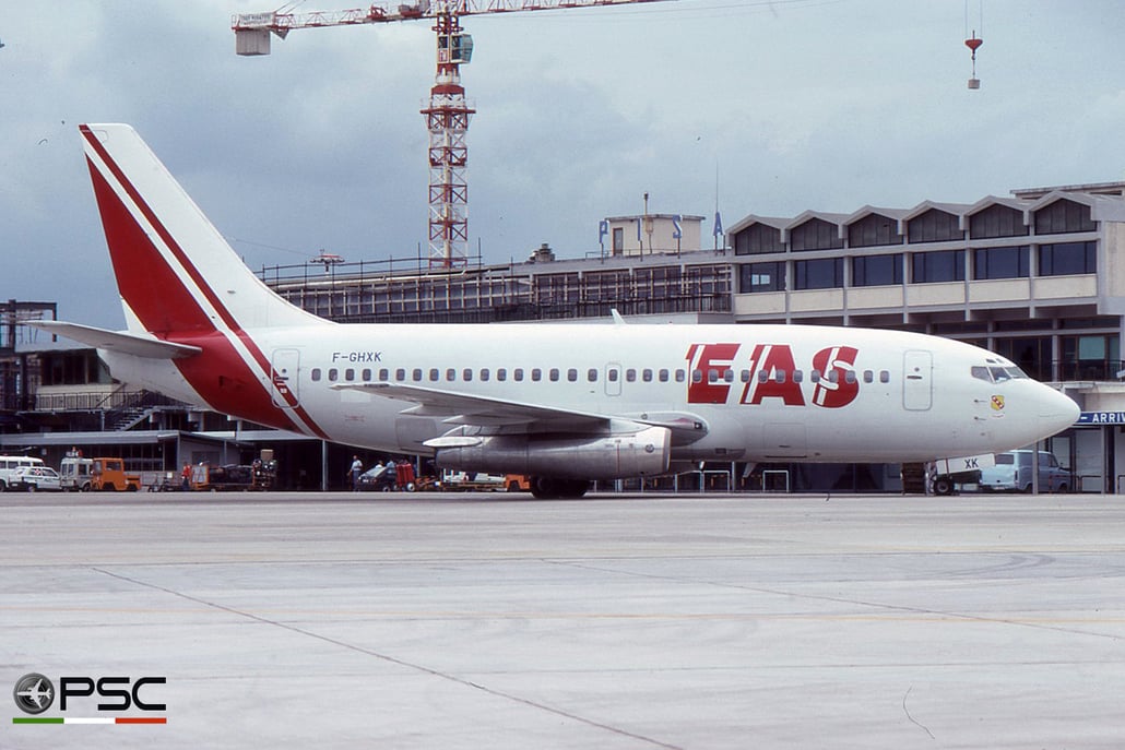 F-GHXK Boeing 737-2A1 21599 514 JT8D-17 EAS Europe Aero Service 1978 © Archivio Piti Spotter Club Verona