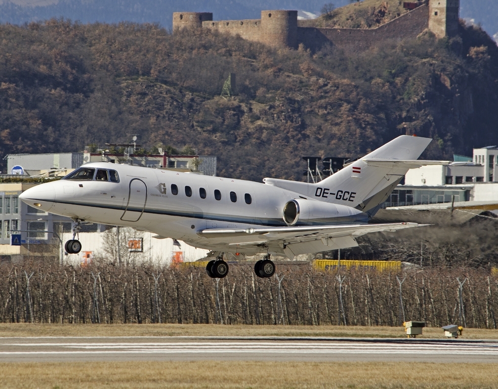 OE-GCE BAe125-800XP 258536 Goldeck-Flug @ Aeroporto di Bolzano © Piti Spotter Club Verona