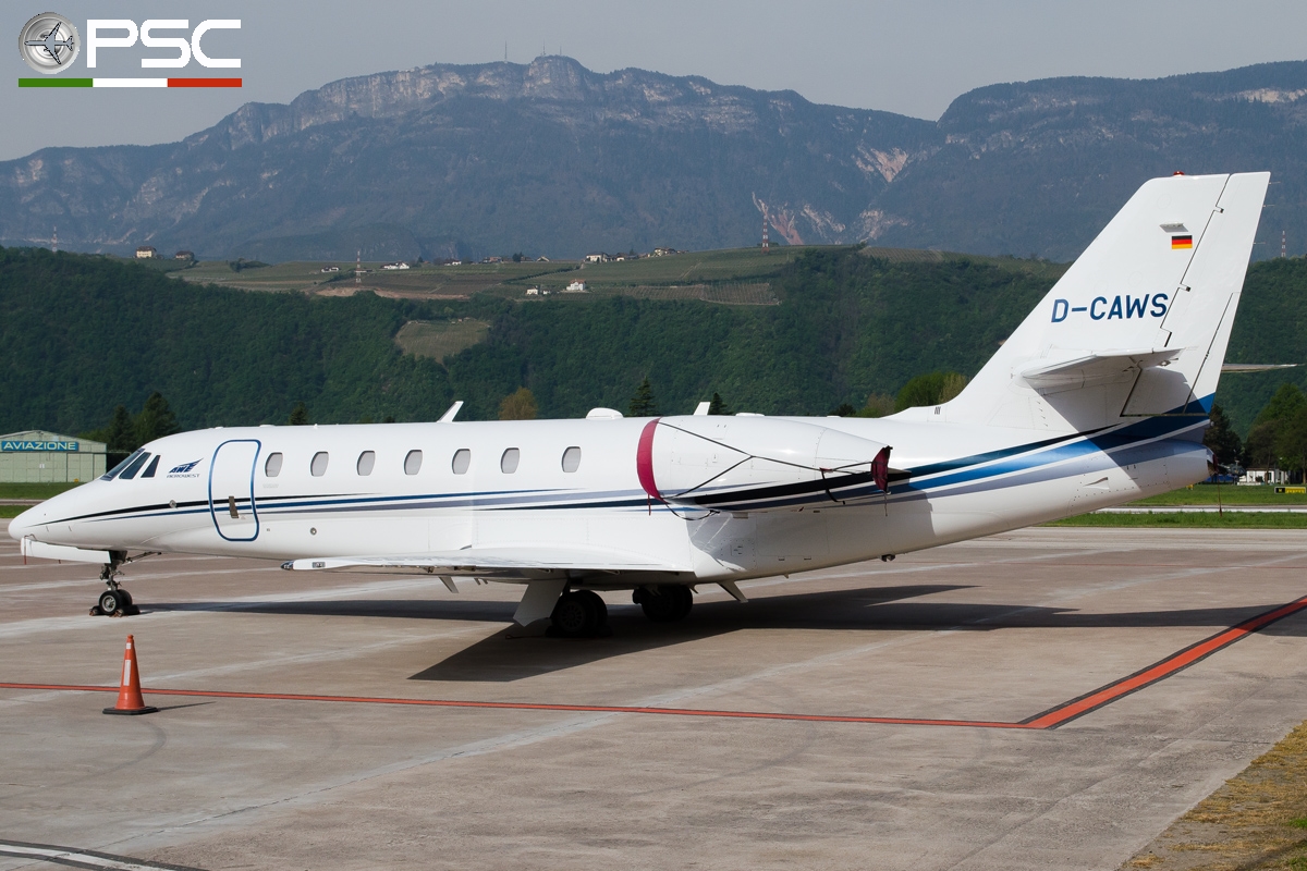 D-CAWS Ce680 680-0328 Aerowest @ Aeroporto di Bolzano © Piti Spotter Club Verona