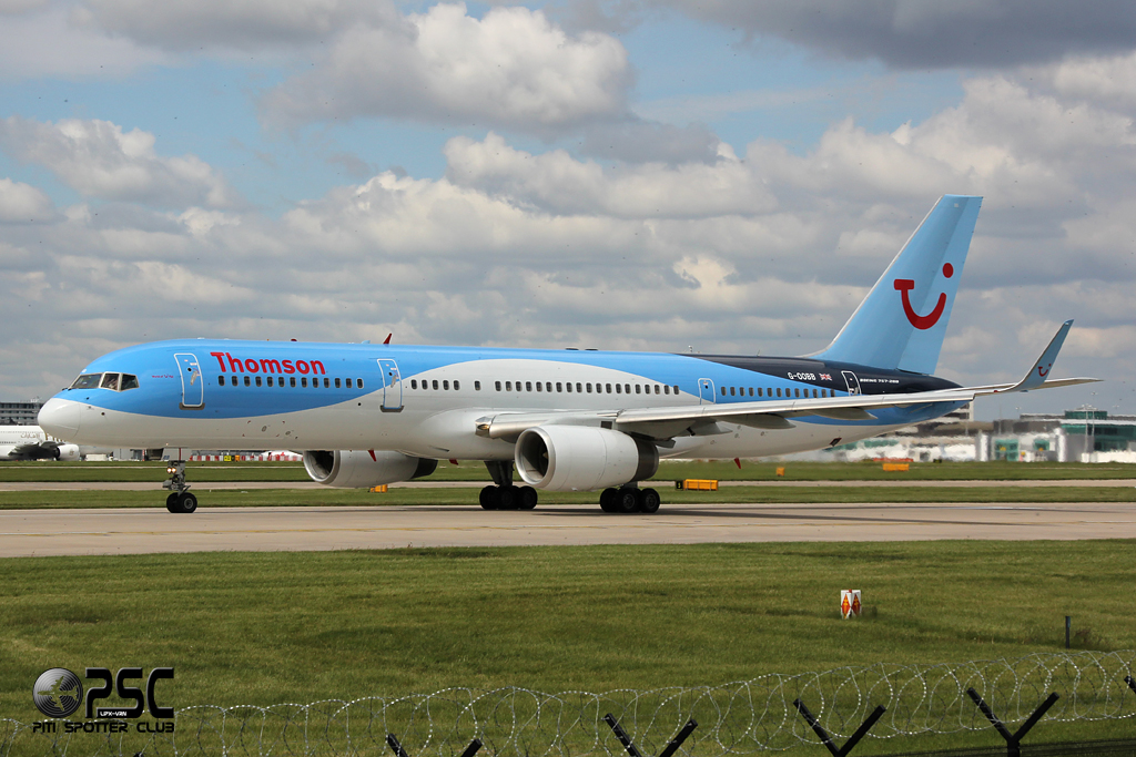 G-OOBB B757-28A 32447/951 Thomson Airways @ Manchester Airport 13.05.2014 © Piti Spotter Club Verona