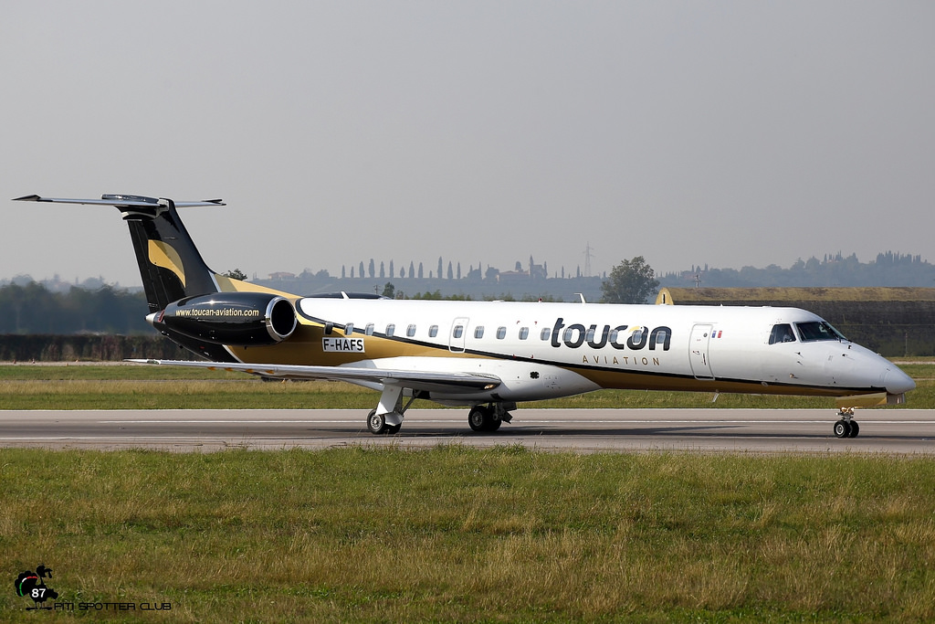 F-HAFS ERJ145EU 145177 EnhanceAero - @ Aeroporto di Verona - 30/09/2016 © Piti Spotter Club Verona