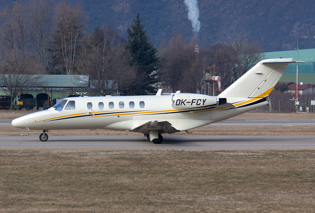 OK-FCY Ce525A 525A-0204 Grossman Jet Service @ Aeroporto di Bolzano © Piti Spotter Club Verona