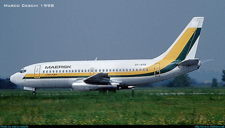 OY-APR  B737-2L9  22407/698  Maersk Air  @ Aeroporto di Verona © Piti Spotter Club Verona 