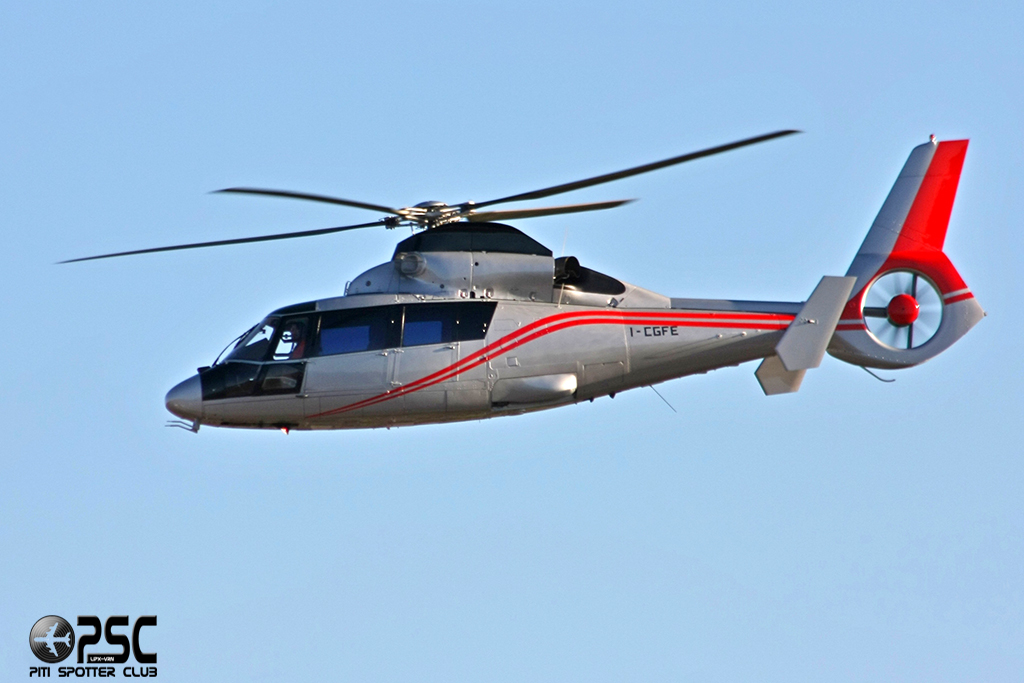 I-CGFE - Airline: HoverFly Aircraft: Aérospatiale SA 365N2 Dauphin 2 @ Aeroporto di Verona © Piti Spotter Club Verona