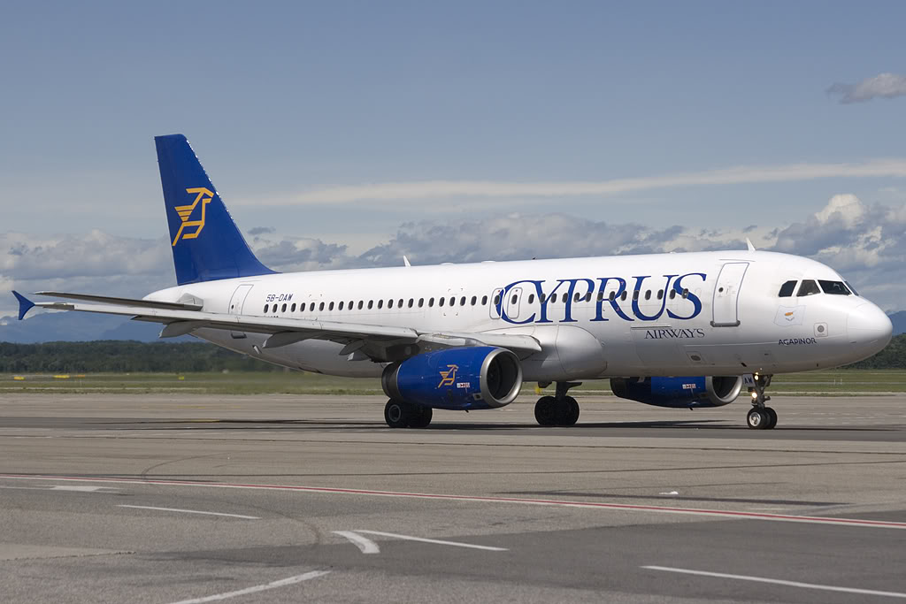 5B-DAW A320-231 38 Cyprus Airways (1947) @ Milano Malpensa Airport 07.2009 © Piti Spotter Club Verona
