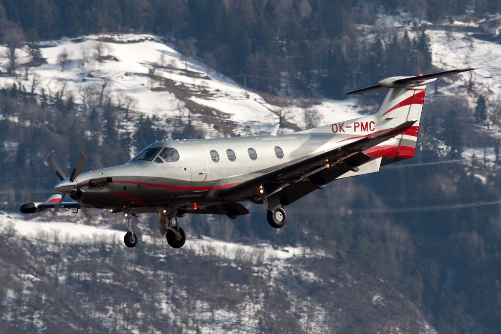 OK-PMC PC-12/47E 1284 Petr Prokop @ Aeroporto di Bolzano © Piti Spotter Club Verona