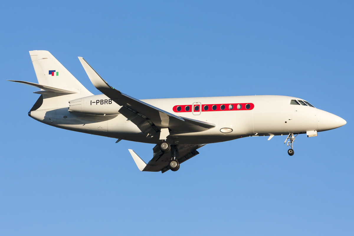 I-PBRB Falcon 2000LX 191 Sirio @ Trieste Airport 26.11.2013 © Piti Spotter Club Verona