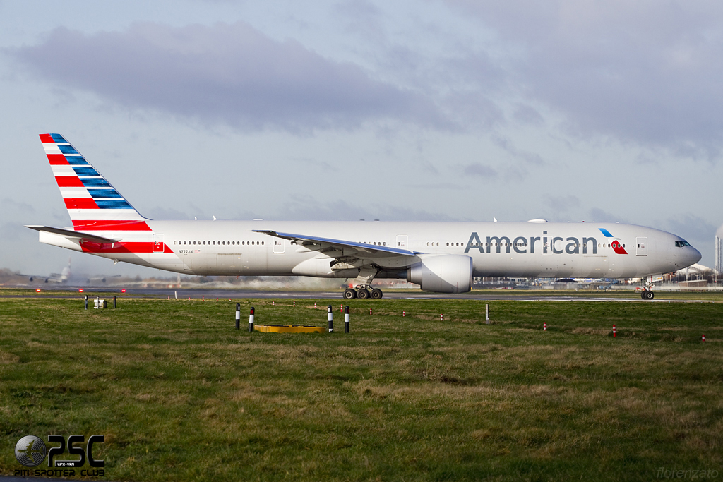 N722AN B777-323ER 31547/1095 American Airlines @ London Heathrow Airport 07.02.2014 © Piti Spotter Club Verona