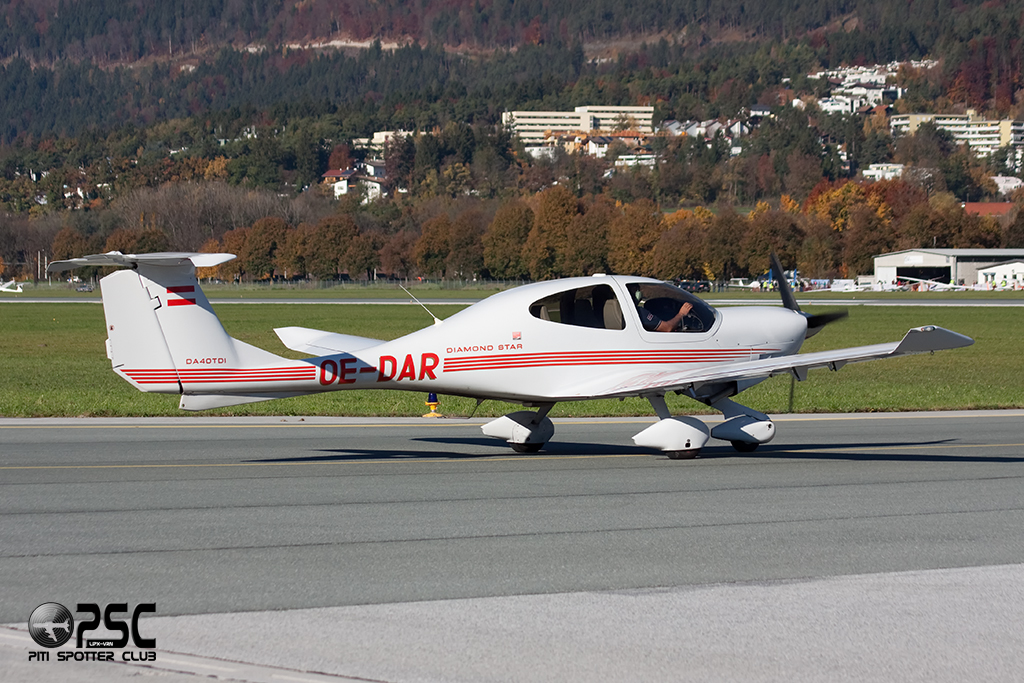 OE-DAR Private Diamond DA-40D Diamond Star TDI @ Innsbruck Airport 27.10.2013 © Piti Spotter Club Verona