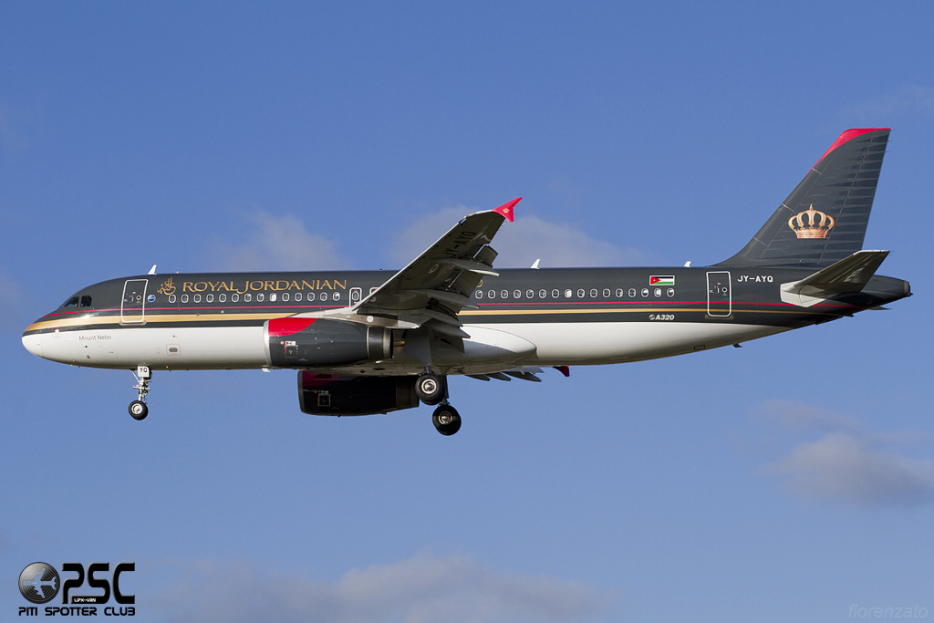JY-AYQ A320-232 4670 Royal Jordanian @ London Heathrow Airport 07.02.2014 © Piti Spotter Club Verona