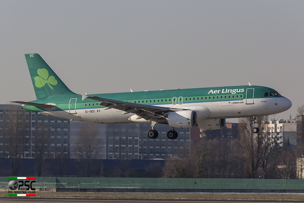 EI-DEC A320-214 2217 Aer Lingus @ Milano Linate Airport 30.12.2014  © Piti Spotter Club Verona