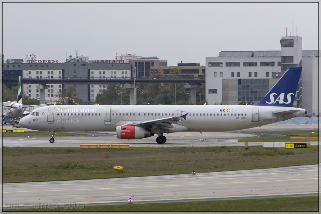 OY-KBL A321-231 1619 SAS Scandinavian Airlines - Scandinavian Airlines System @ Frankfurt Airport 22.10.2014 © Piti Spotter Club Verona