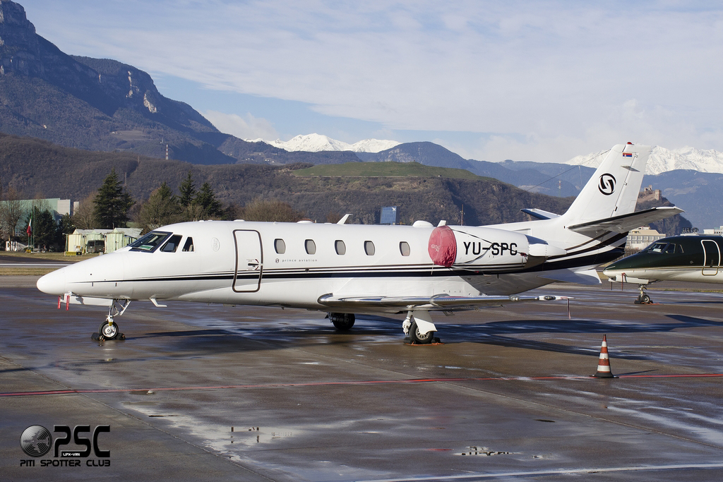 YU-SPC Ce560XLS+ 560-6136 Prince Aviation @ Aeroporto di Verona © Piti Spotter Club Verona