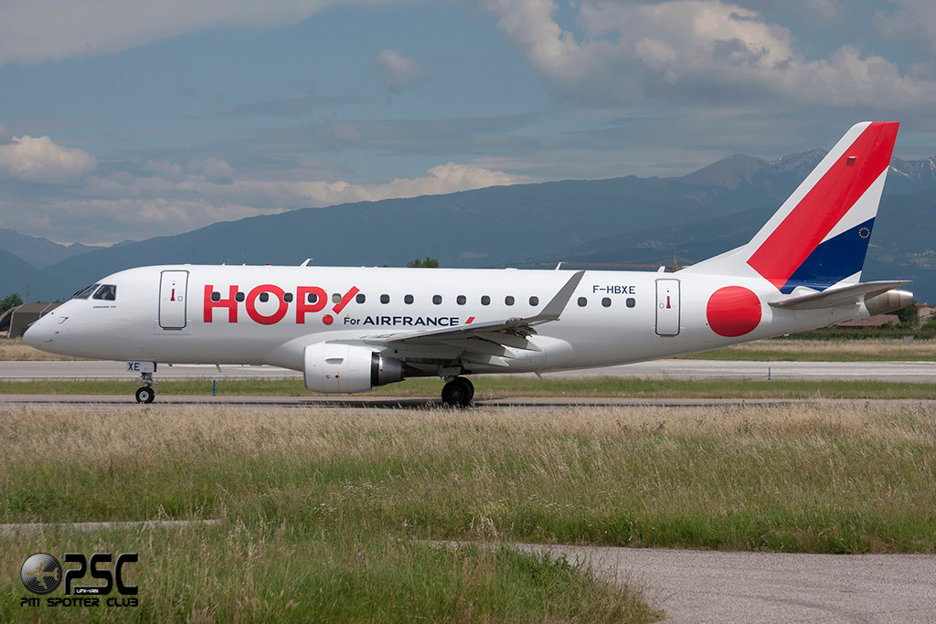 Embraer 170/175 - MSN 286 - F-HBXE  (Hop! livery) @ Aeroporto di Verona © Piti Spotter Club Verona