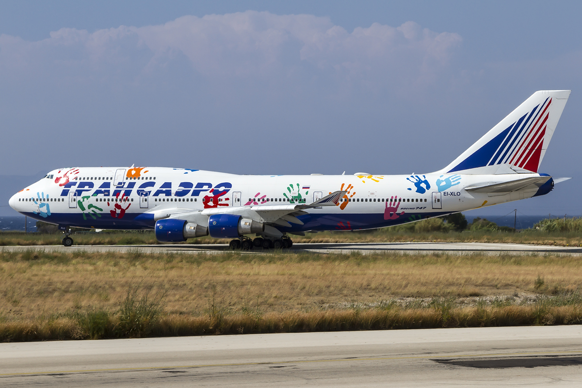 EI-XLO B747-412 28025/1289 Transaero Airlines @ Rhodes Airport 08.07.2015 © Piti Spotter Club Verona