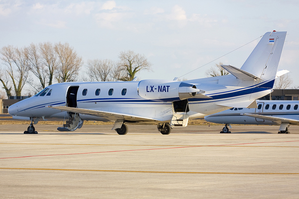 LX-NAT Ce560XLS 560-5564 Luxaviation SA @ Treviso Airport 28.02.2012 © Piti Spotter Club Verona