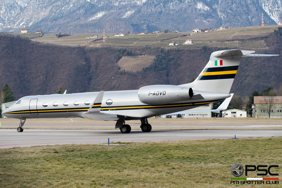 I-ADVD Gulfstream Aerospace GV-SP (G550) GLF5 5314 @ Aeroporto di Bolzano © Piti Spotter Club Verona