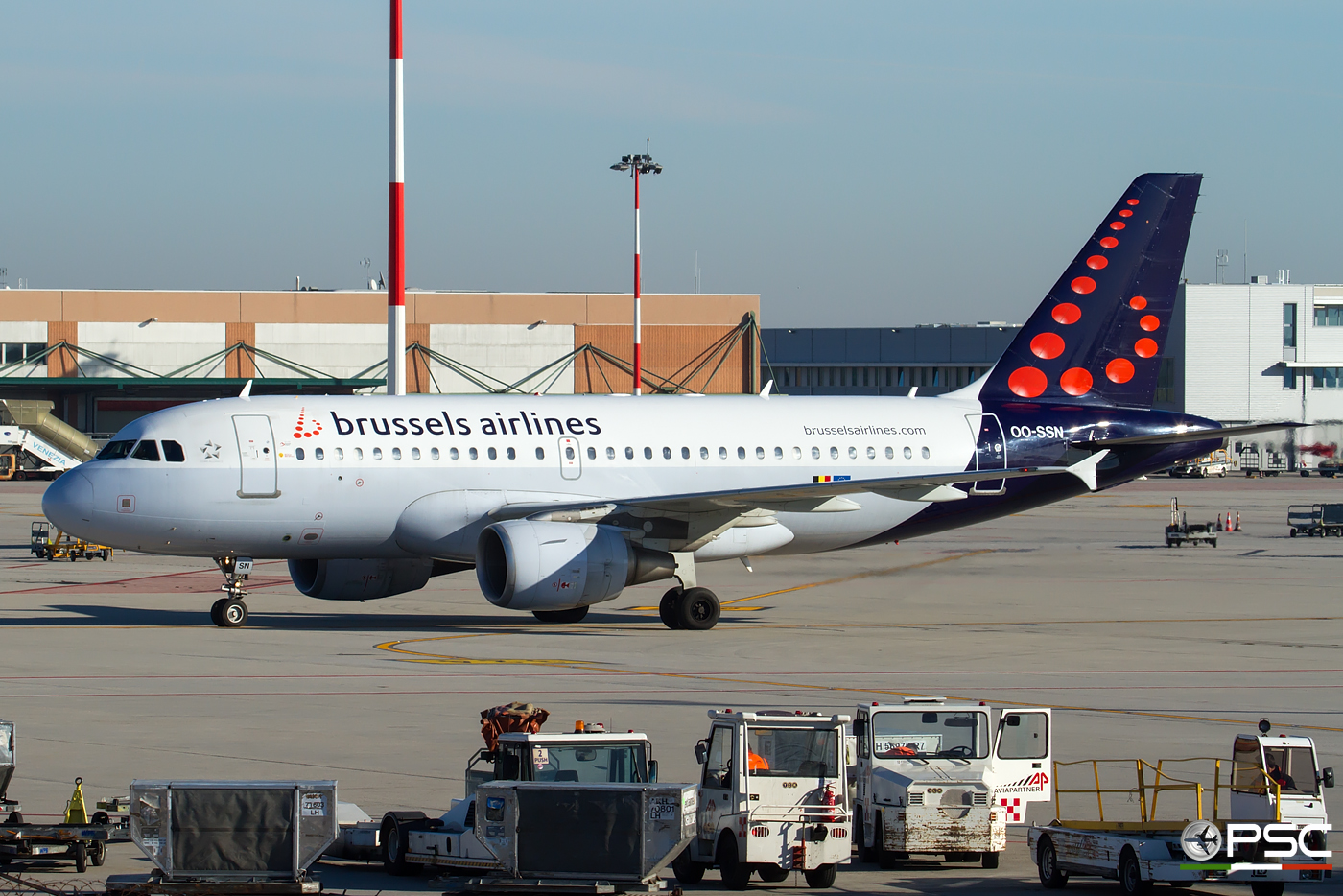 OO-SSN A319-112 1963 Brussels Airlines @ Venice Airport 22.12.2016 © Piti Spotter Club Verona