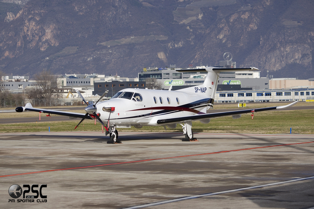 SP-NAP PC-12/47E 1486 @ Aeroporto di Bolzano © Piti Spotter Club Verona