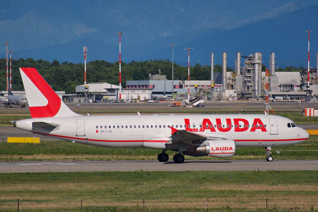 9H-LOA Airbus A320-214 3147  cfm56-5B4/P  Lauda Europe 2007  @ Milano Malpensa MXP 07 2025 © Piti Spotter Club Verona