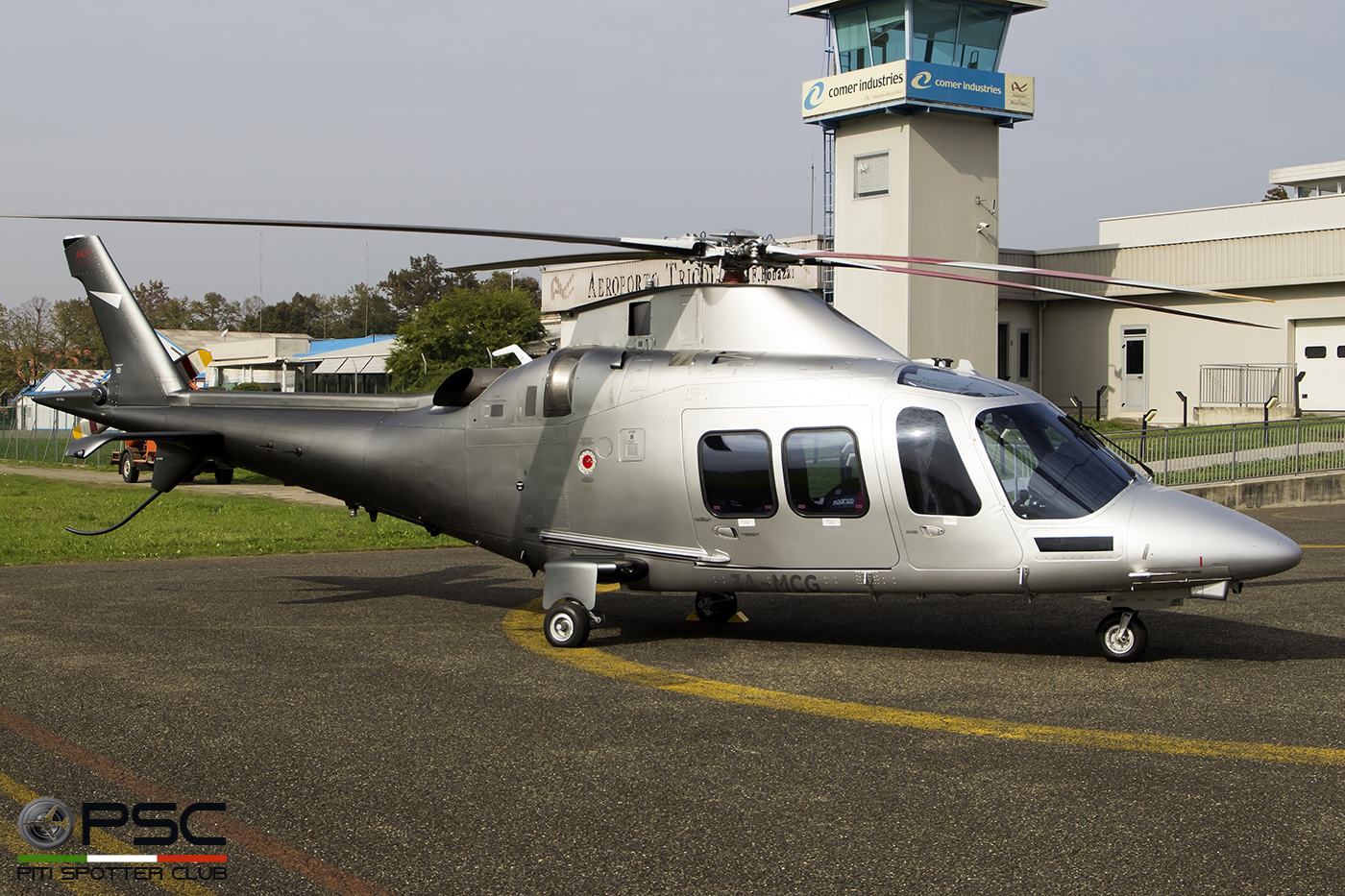 3A-MCG  Leonardo Helicopters AW109SP GrandNew ( c/n 22403 ) - mfg: 2019 @ Reggio Emilia 10 2019 e © Piti Spotter Club Verona